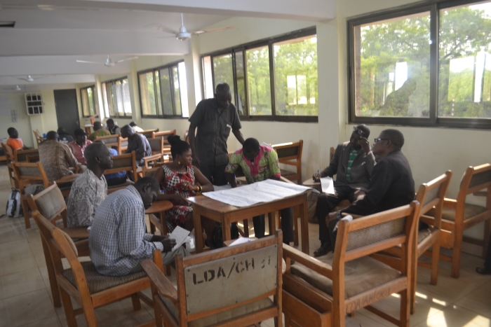 The ASSAR Ghana team recently organised a two-day workshop to strengthen irrigation management practices for dry-season farming in the Nandom and Lawra districts. (Photo by Kwame Asante.)